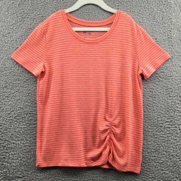 Z by Zella Girl's Striped Tee Orange L (10/12) - Picture 1 of 3